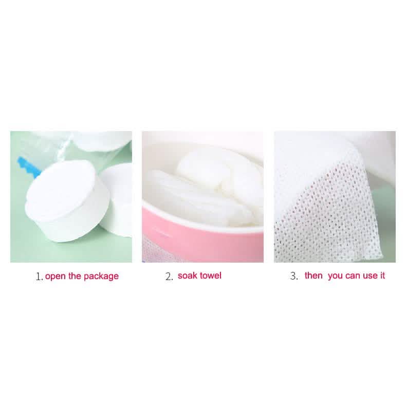 100-Pack: Mini Compressed Towels Bags & Travel - DailySale