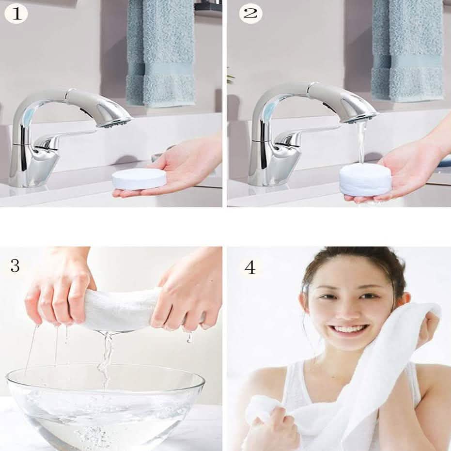 100-Pack: Mini Compressed Towels Bags & Travel - DailySale