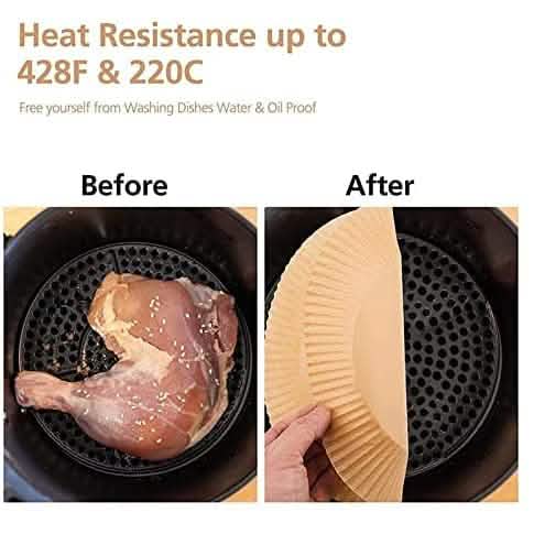 100-Piece: Air Fryer Disposable Paper Liner Kitchen Tools & Gadgets - DailySale