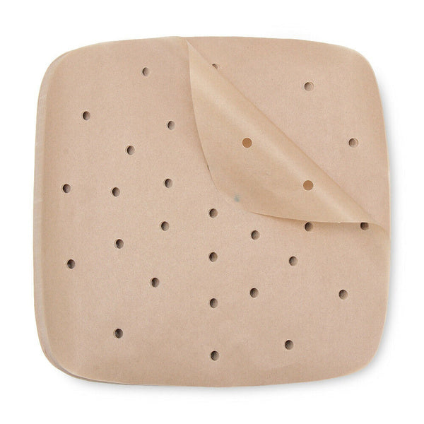 100-Piece: Air Fryer Parchment Paper Kitchen Tools & Gadgets Brown Square - DailySale
