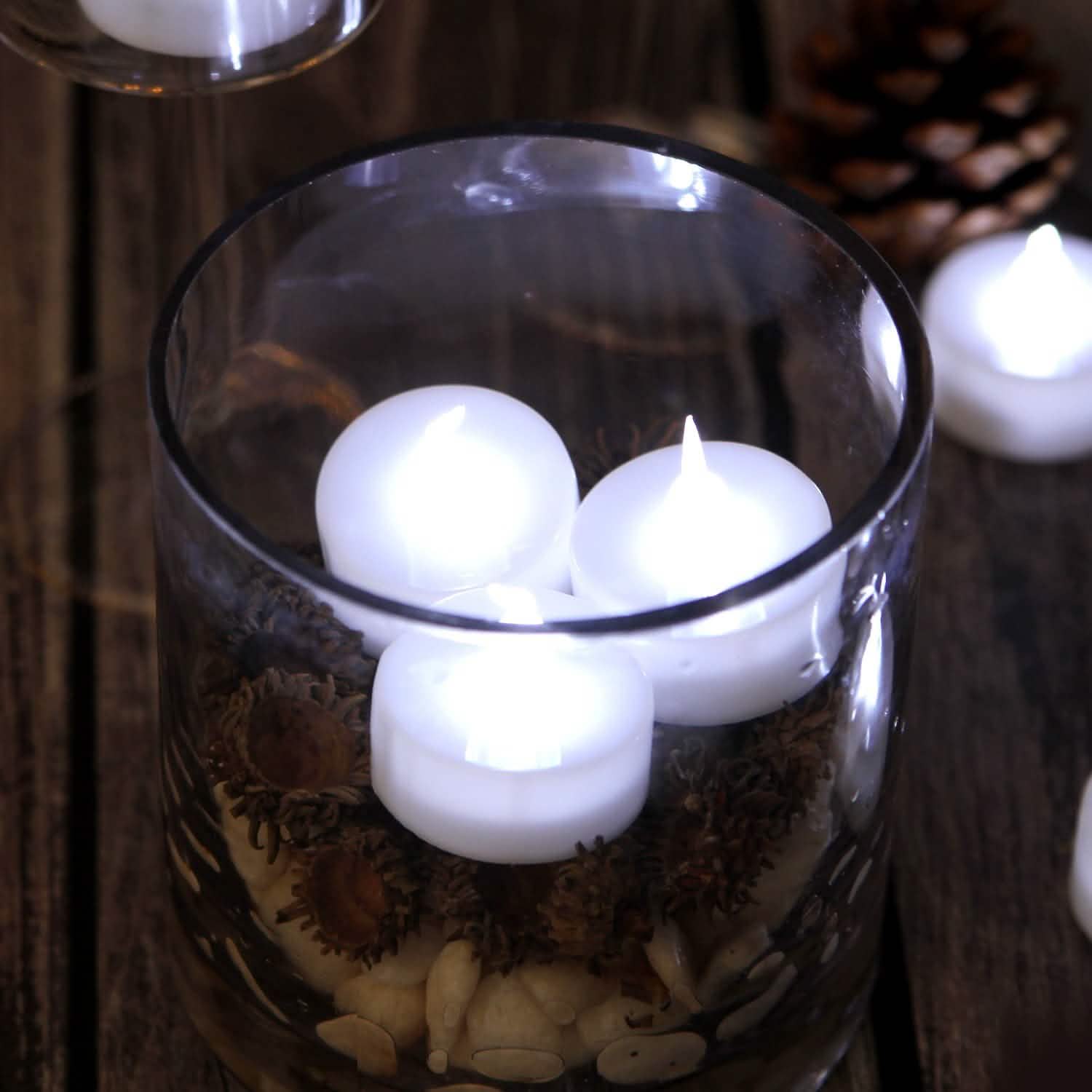 100-Piece: Cool White LED Tealight Flameless Smokeless Candles Indoor Lighting - DailySale