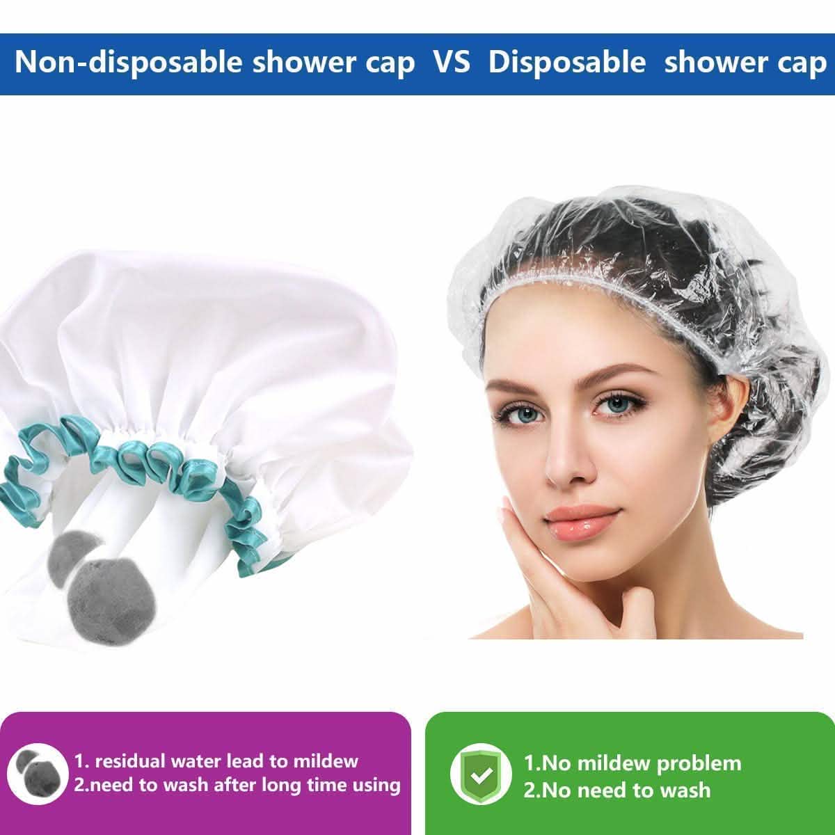 100-Piece: Disposable Shower Cap Beauty & Personal Care - DailySale