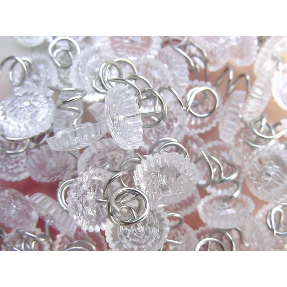 100-Piece: Transparent Head Twist Needle Everything Else - DailySale