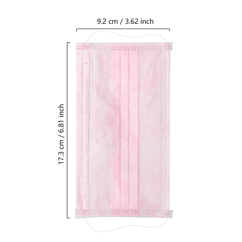 100-Pieces: Disposable 3 Ply Earloop Face Masks Face Masks & PPE - DailySale
