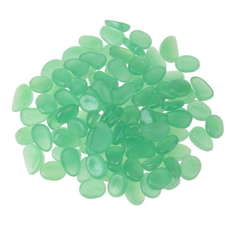 100-Pieces: Glow in the Dark Luminous Stones Toys & Games Green - DailySale