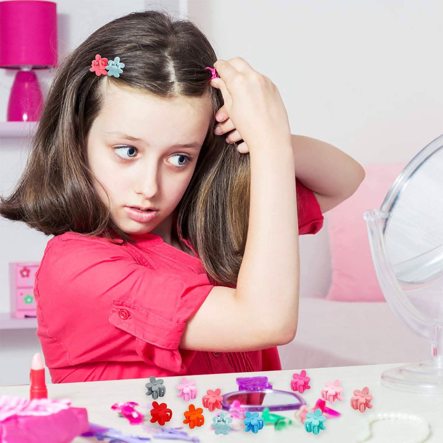 100-Pieces: Non-Slip Colorful Mini Hair Claw Clips Clamps Accessories Beauty & Personal Care - DailySale