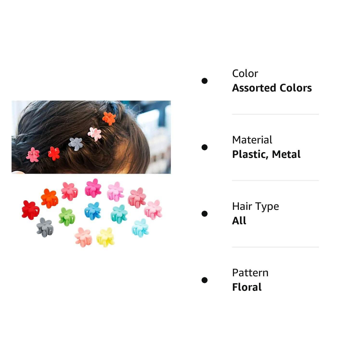 100-Pieces: Non-Slip Colorful Mini Hair Claw Clips Clamps Accessories Beauty & Personal Care - DailySale