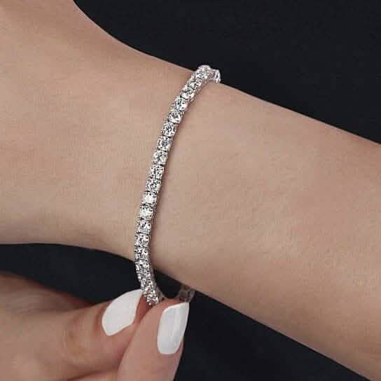 10.00 CTTW Round Cut Tennis Bracelet Bracelets - DailySale