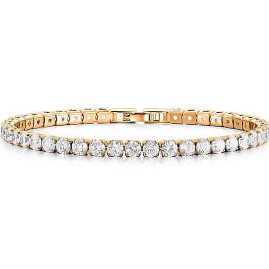 10.00 CTTW Round Cut Tennis Bracelet Bracelets Gold - DailySale