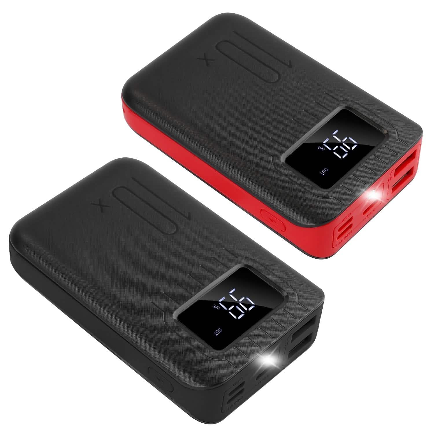 10000 mAh Portable Powerbank Dual USB Charger Port with LCD Display Mobile Accessories - DailySale