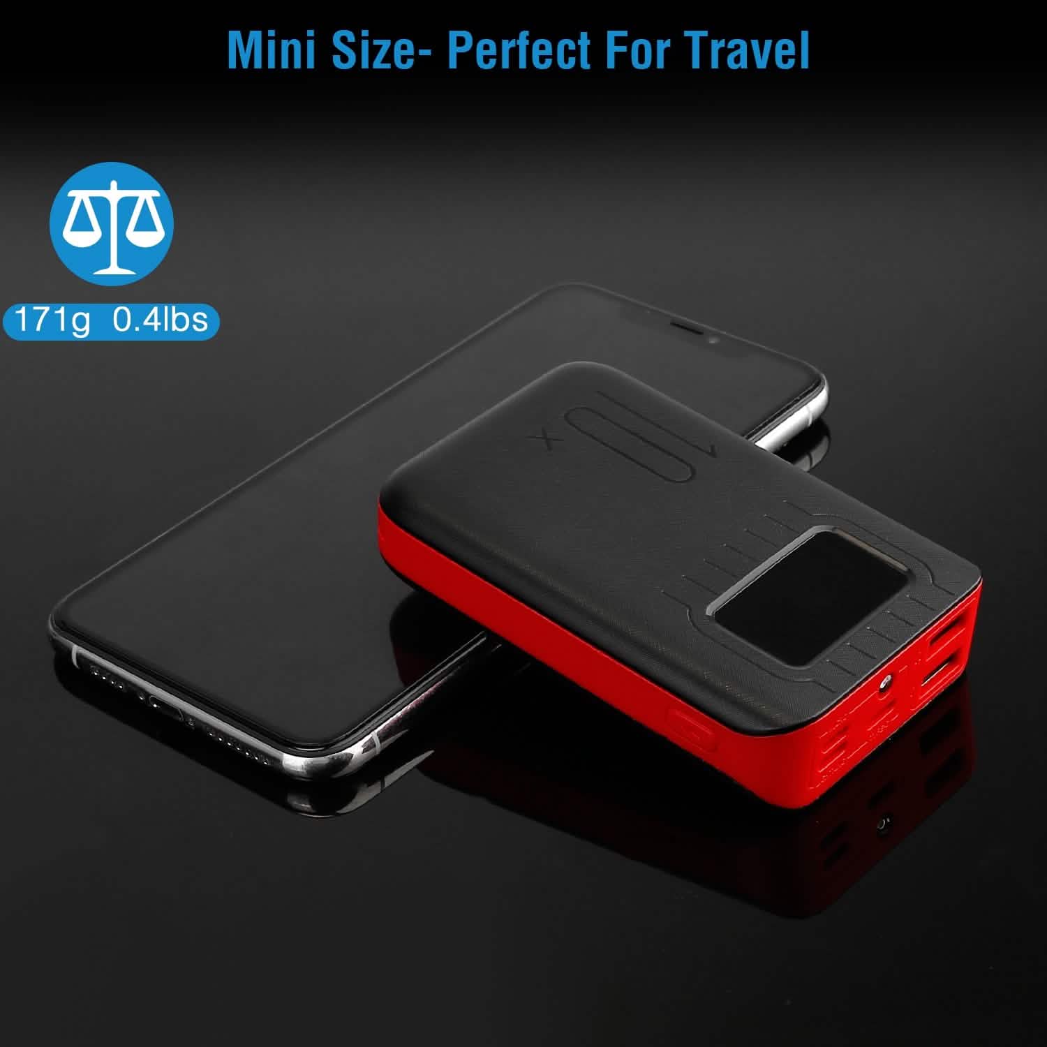 10000 mAh Portable Powerbank Dual USB Charger Port with LCD Display Mobile Accessories - DailySale