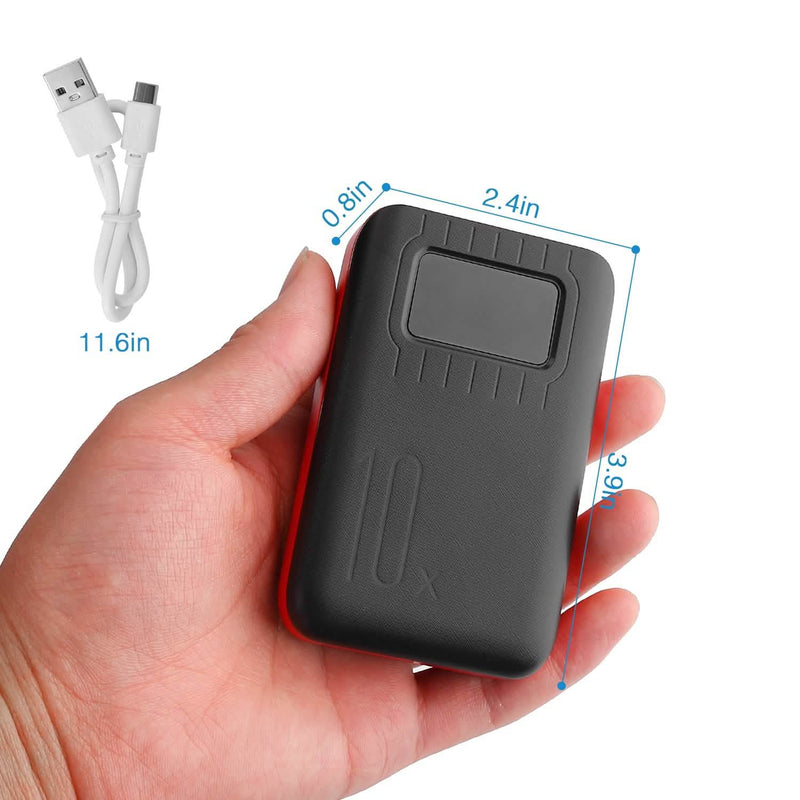 10000 mAh Portable Powerbank Dual USB Charger Port with LCD Display Mobile Accessories - DailySale