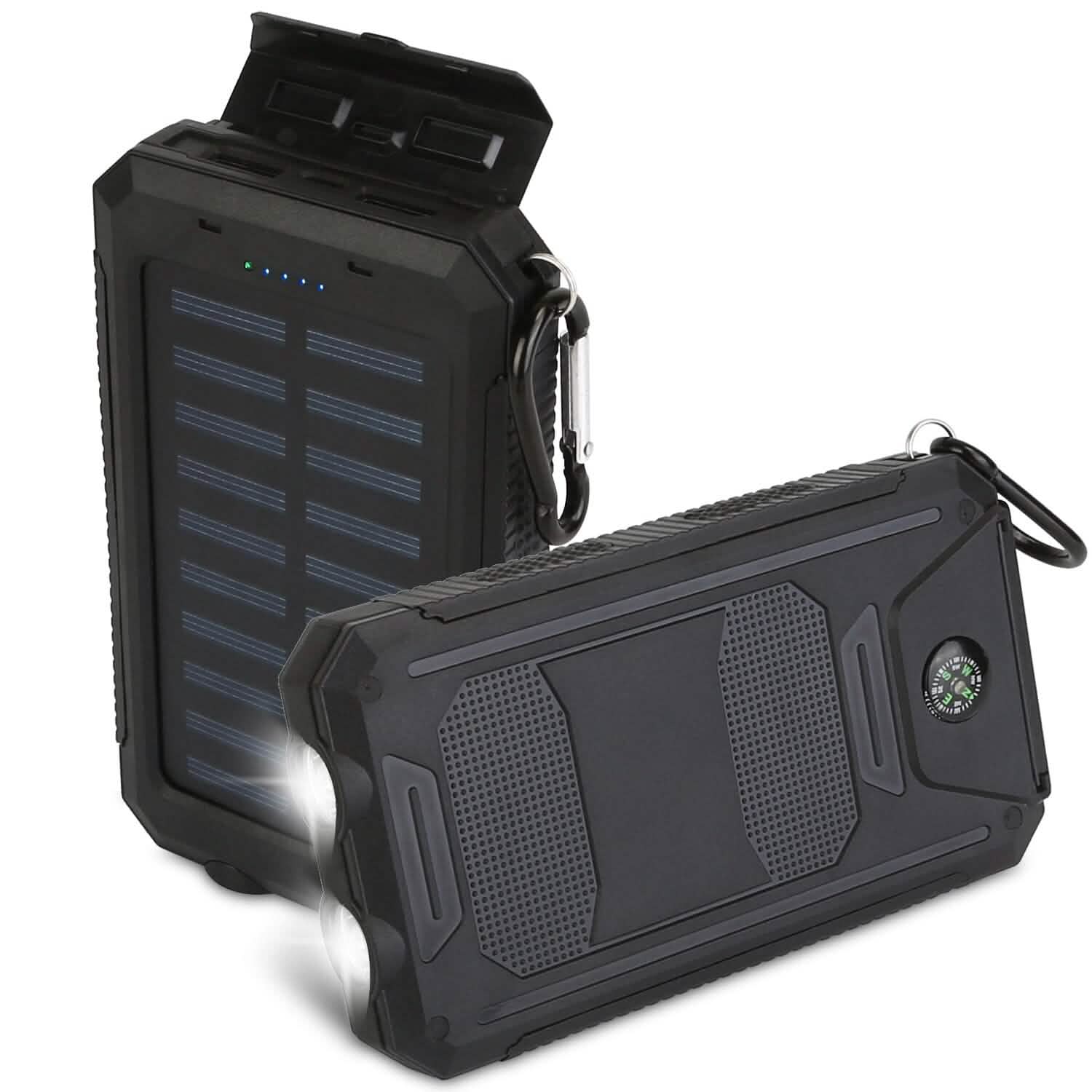 10000mAh Solar Power Bank External Battery Pack Mobile Accessories - DailySale