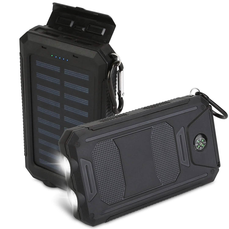 10000mAh Solar Power Bank External Battery Pack Mobile Accessories - DailySale