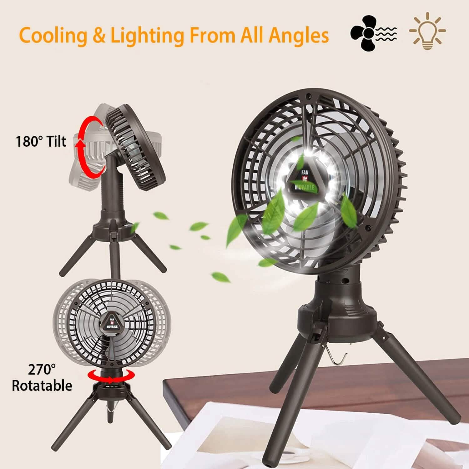 10400 mAh Portable Camping Fan Sports & Outdoors - DailySale