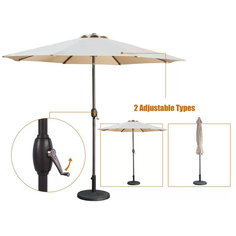106.3-Inch Outdoor Patio Umbrella Garden & Patio - DailySale