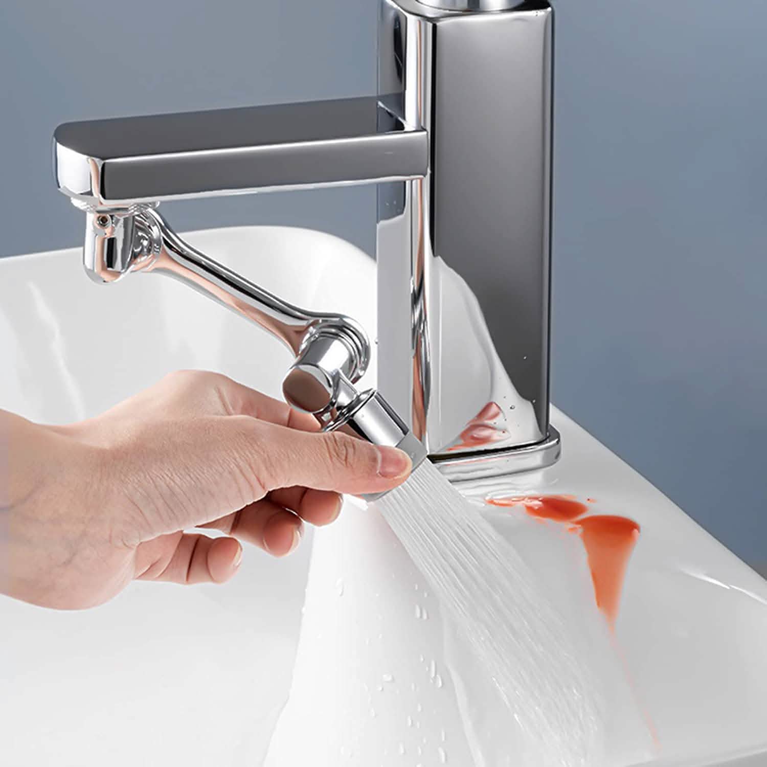 1080 Degree Extension Universal Faucet Aerator 2 Modes Bath - DailySale