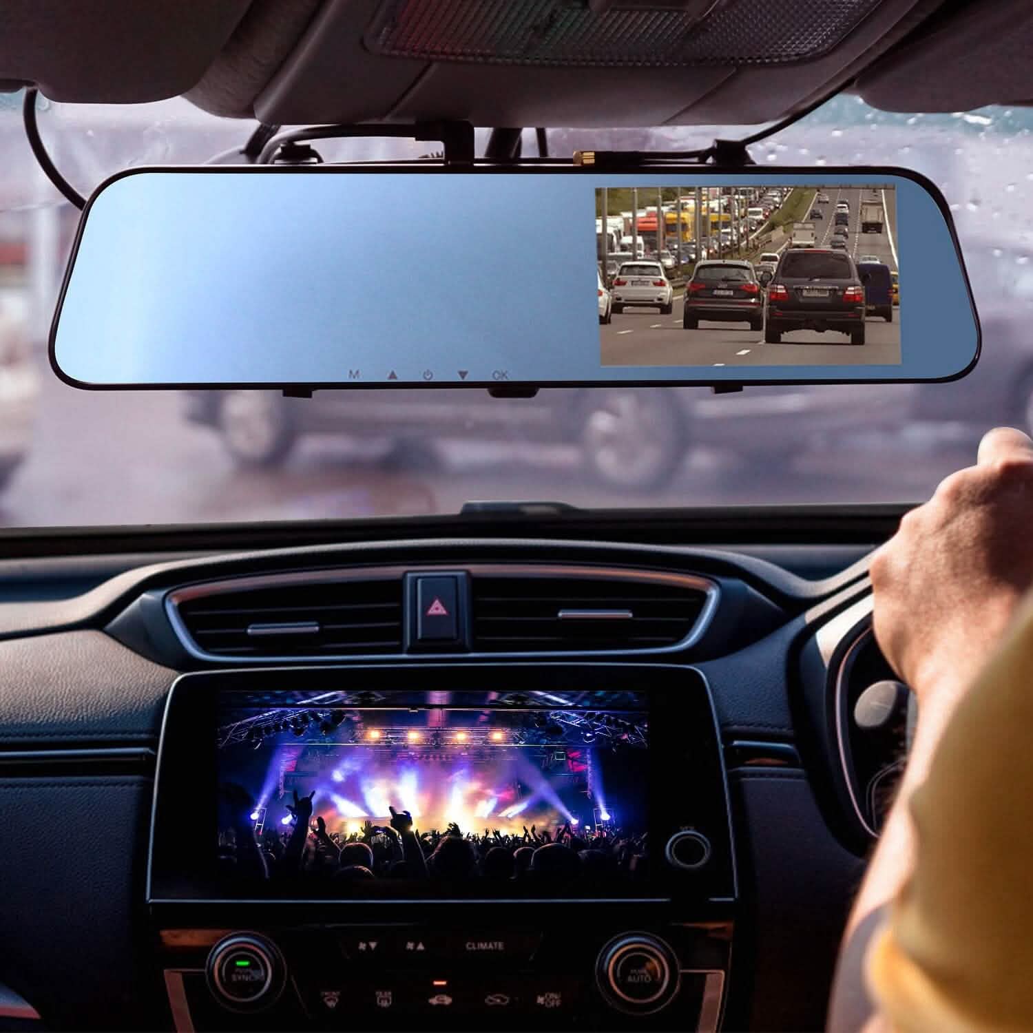 1080P Car DVR 4.3inches Dash Cam with 140° Angle Loop Recording Automotive - DailySale