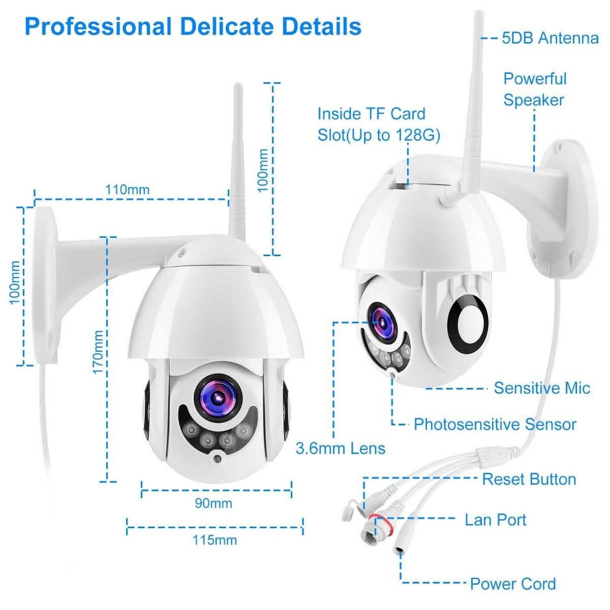 1080P FHD WiFi IP Camera Two-Way Gadgets & Accessories - DailySale
