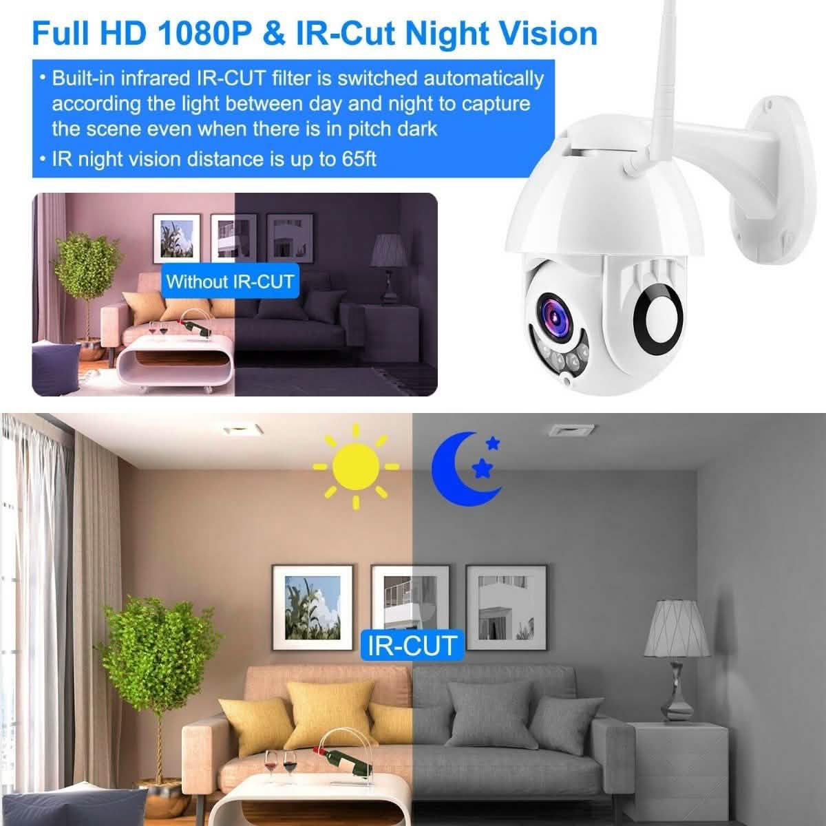 1080P FHD WiFi IP Camera Two-Way Gadgets & Accessories - DailySale