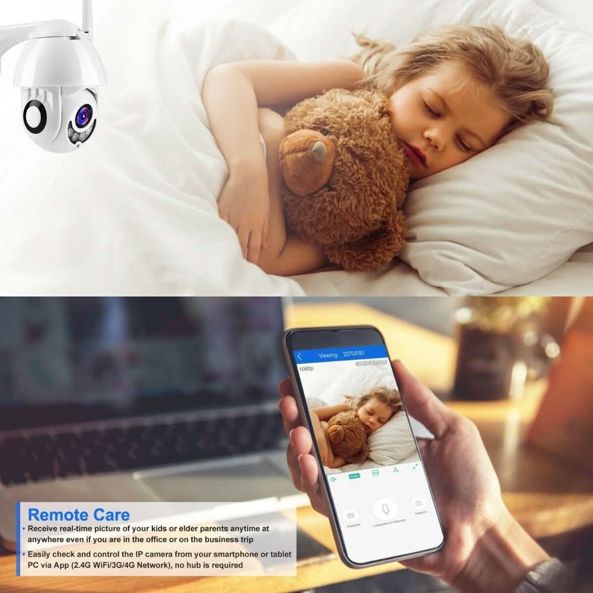 1080P FHD WiFi IP Camera Two-Way Gadgets & Accessories - DailySale