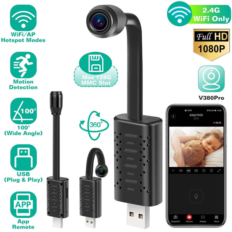 1080P HD Mini USB IP Camera Motion Detection Cameras & Surveillance - DailySale
