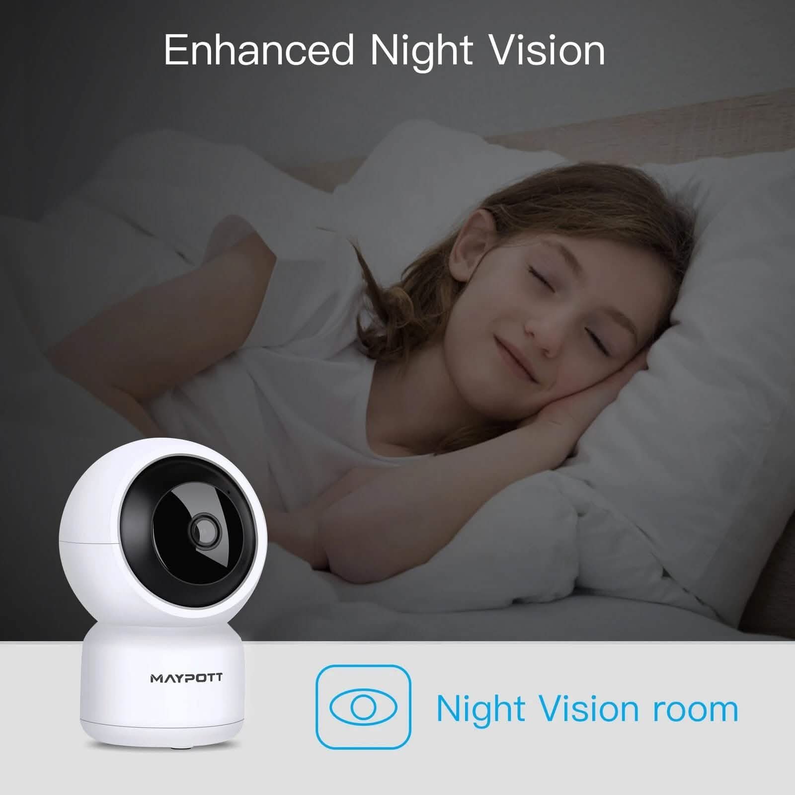 1080P HD Wireless Smart Spy Camera WiFi Security IR Night Vision Baby Monitor Baby - DailySale