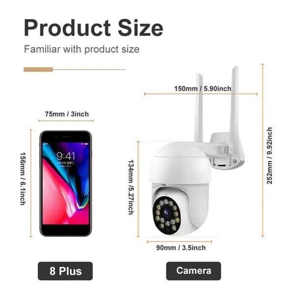 1080P Outdoor Full Color Night Vision Surveillance Camera Smart Home & Security - DailySale