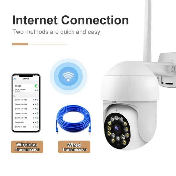 1080P Outdoor Full Color Night Vision Surveillance Camera Smart Home & Security - DailySale
