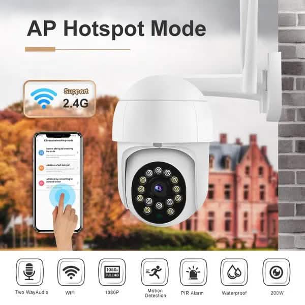1080P Outdoor Full Color Night Vision Surveillance Camera Smart Home & Security - DailySale