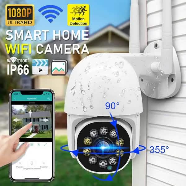 1080P Outdoor Full Color Night Vision Surveillance Camera Smart Home & Security - DailySale