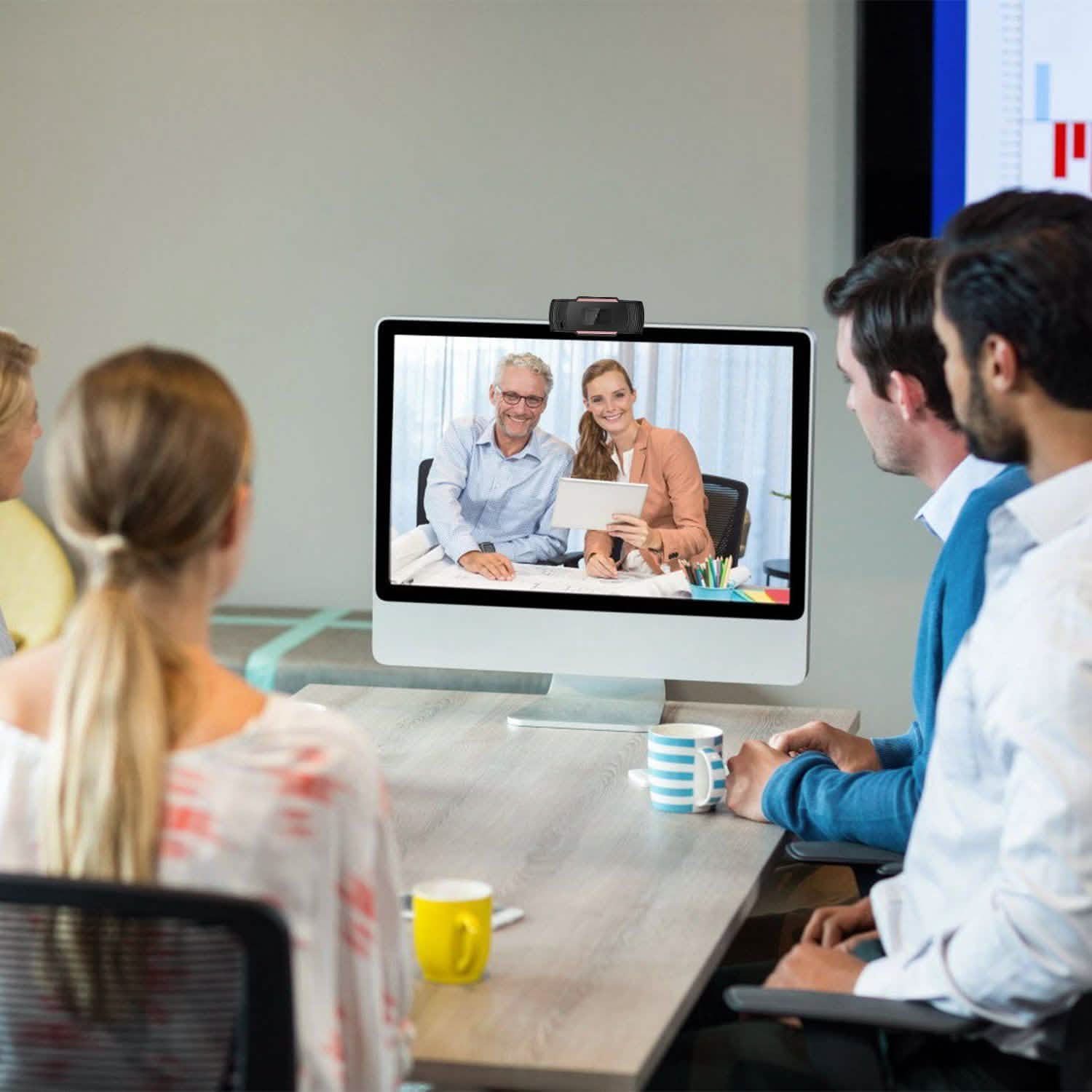 1080P USB Webcam 170 Degree Vertical Adjustment with Clip Computer Accessories - DailySale