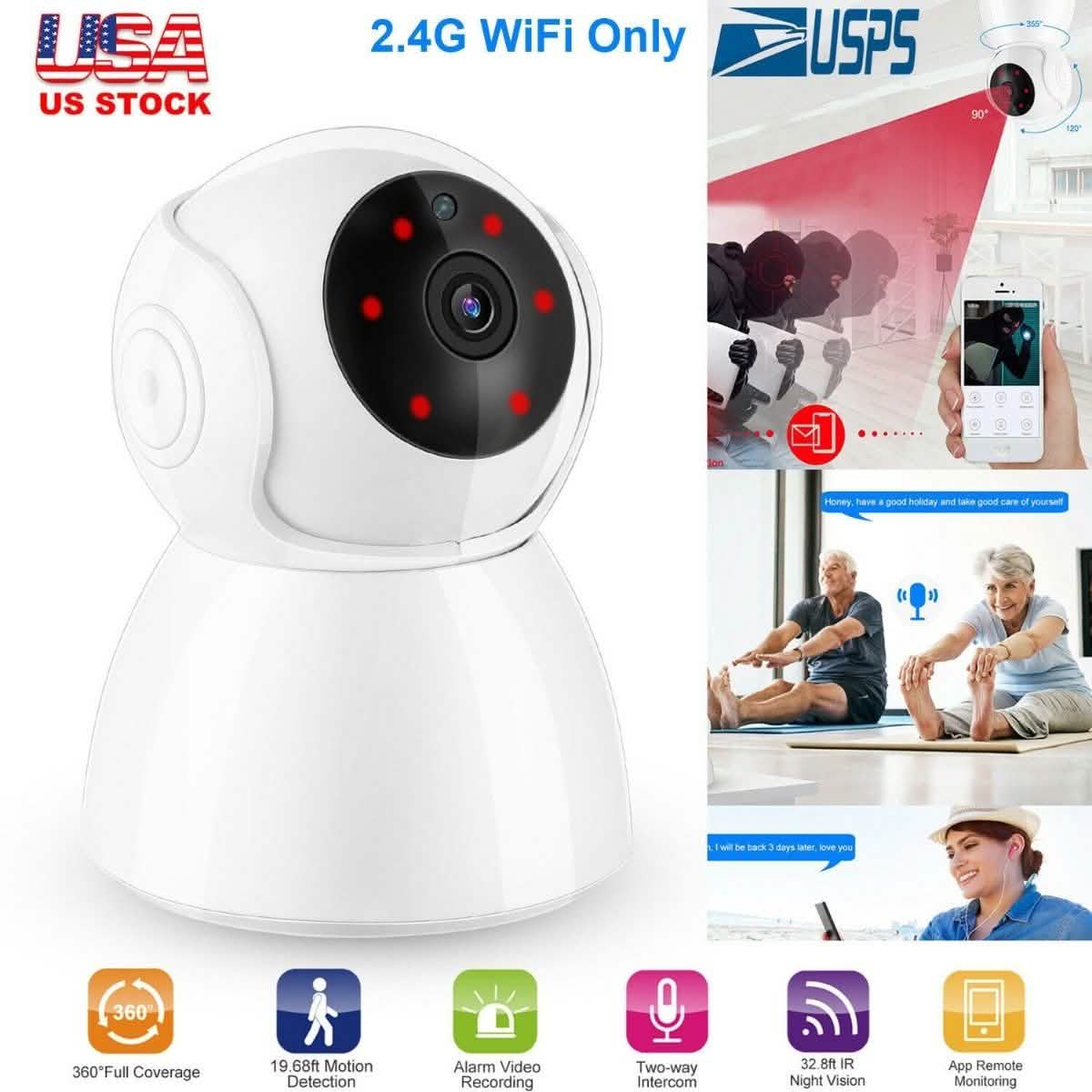 1080P WiFi IP Camera Motion Detection Gadgets & Accessories - DailySale