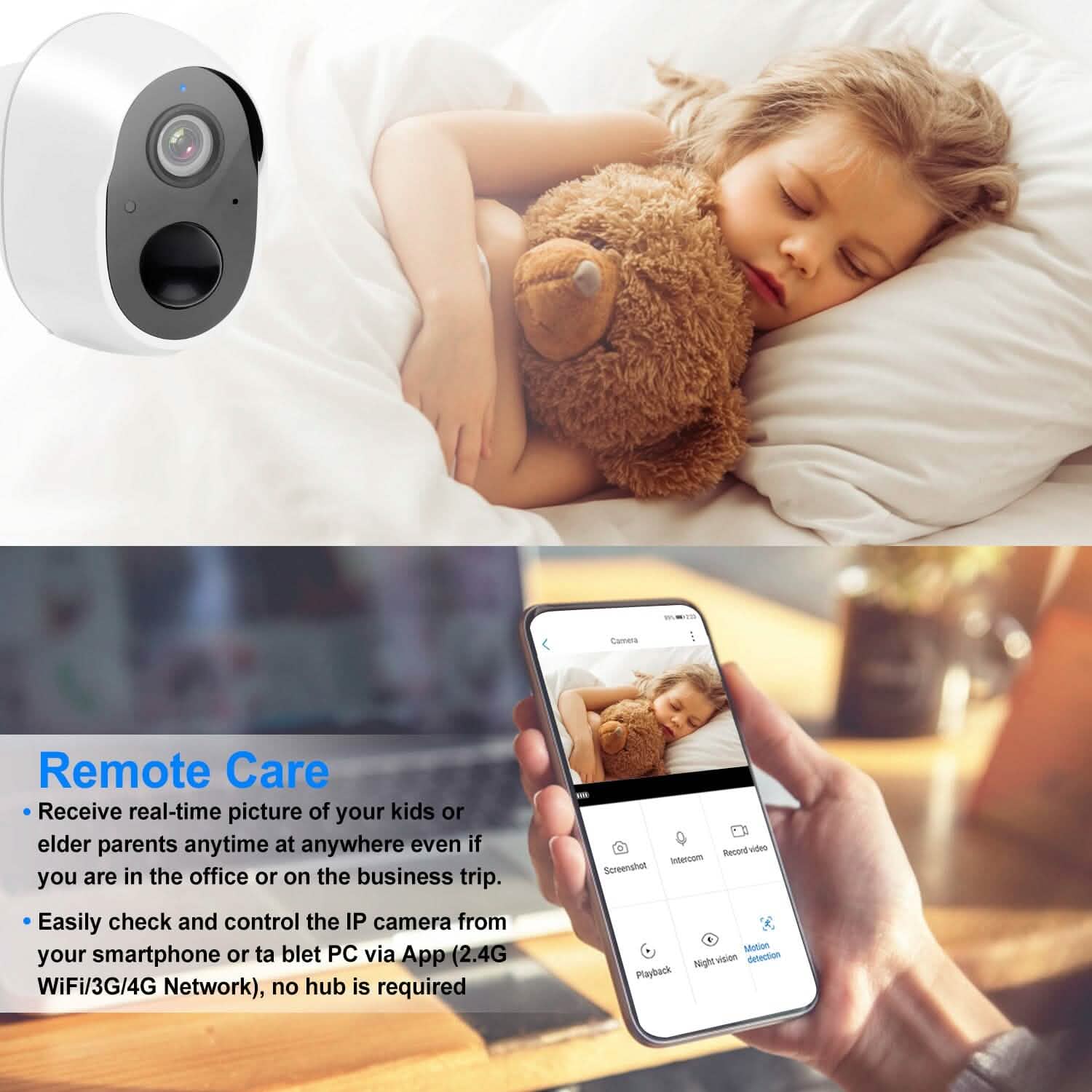 1080P WiFi IP Camera PIR Motion Detection Camcorder Smart Home & Security - DailySale