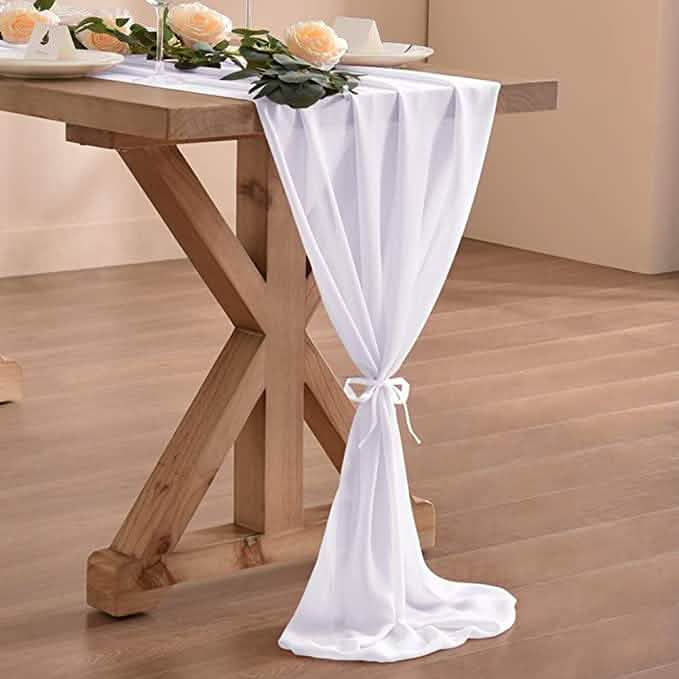 10Ft. Chiffon Table Runner Furniture & Decor - DailySale