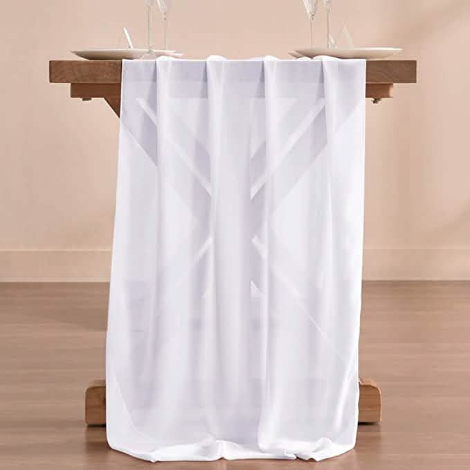 10Ft. Chiffon Table Runner Furniture & Decor - DailySale