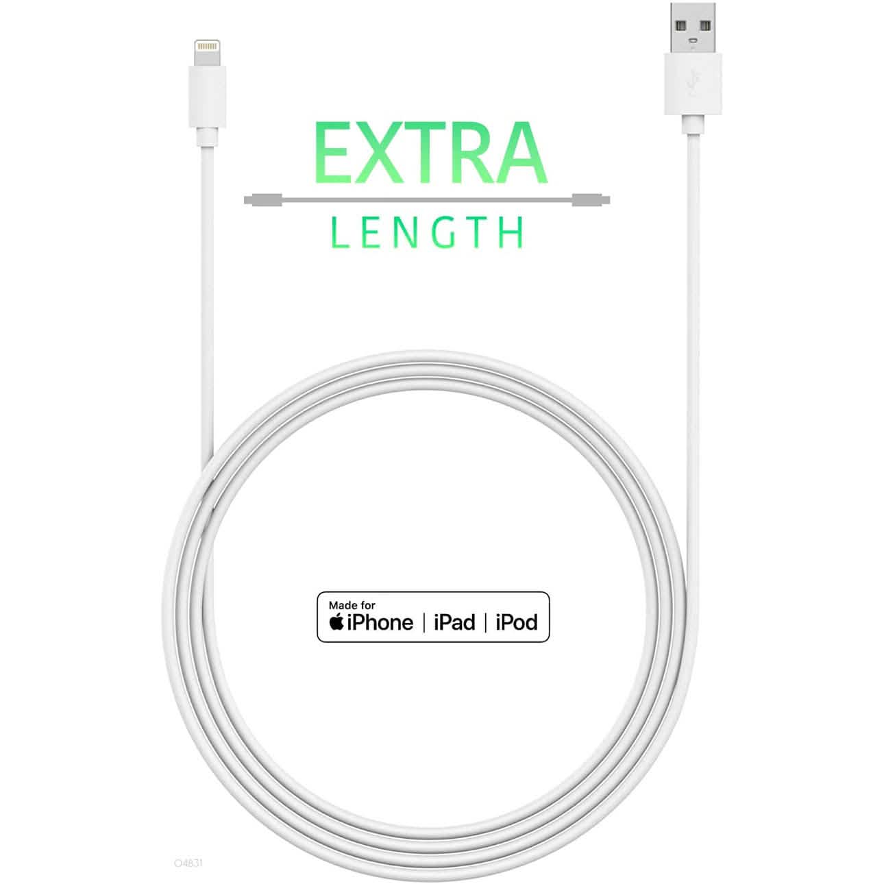 10ft. Lightning to USB Sync Charge Compatible Cable for Apple Phones Mobile Accessories - DailySale