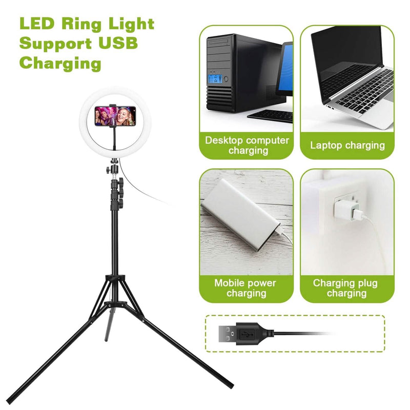 10in 120 LEDs Selfie Ring Light Mobile Accessories - DailySale
