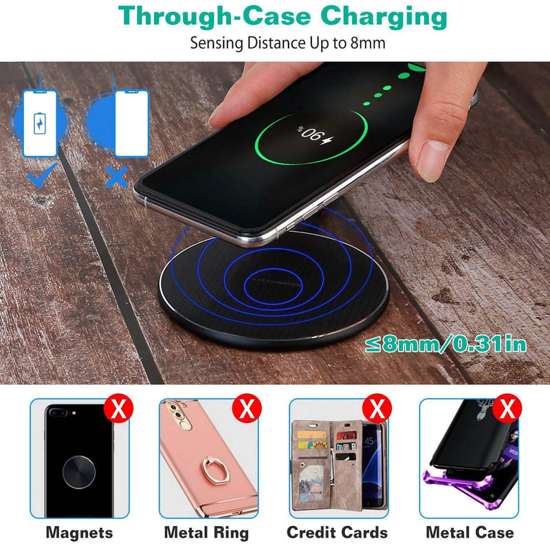 10W Qi Wireless Charger Mobile Accessories - DailySale