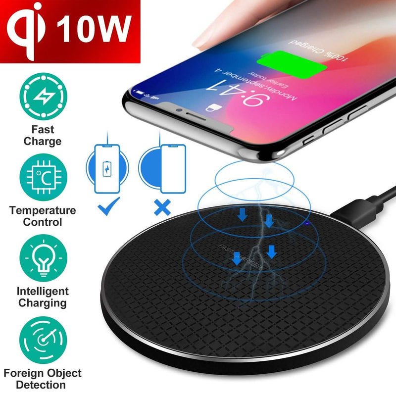10W Qi Wireless Charger Mobile Accessories - DailySale