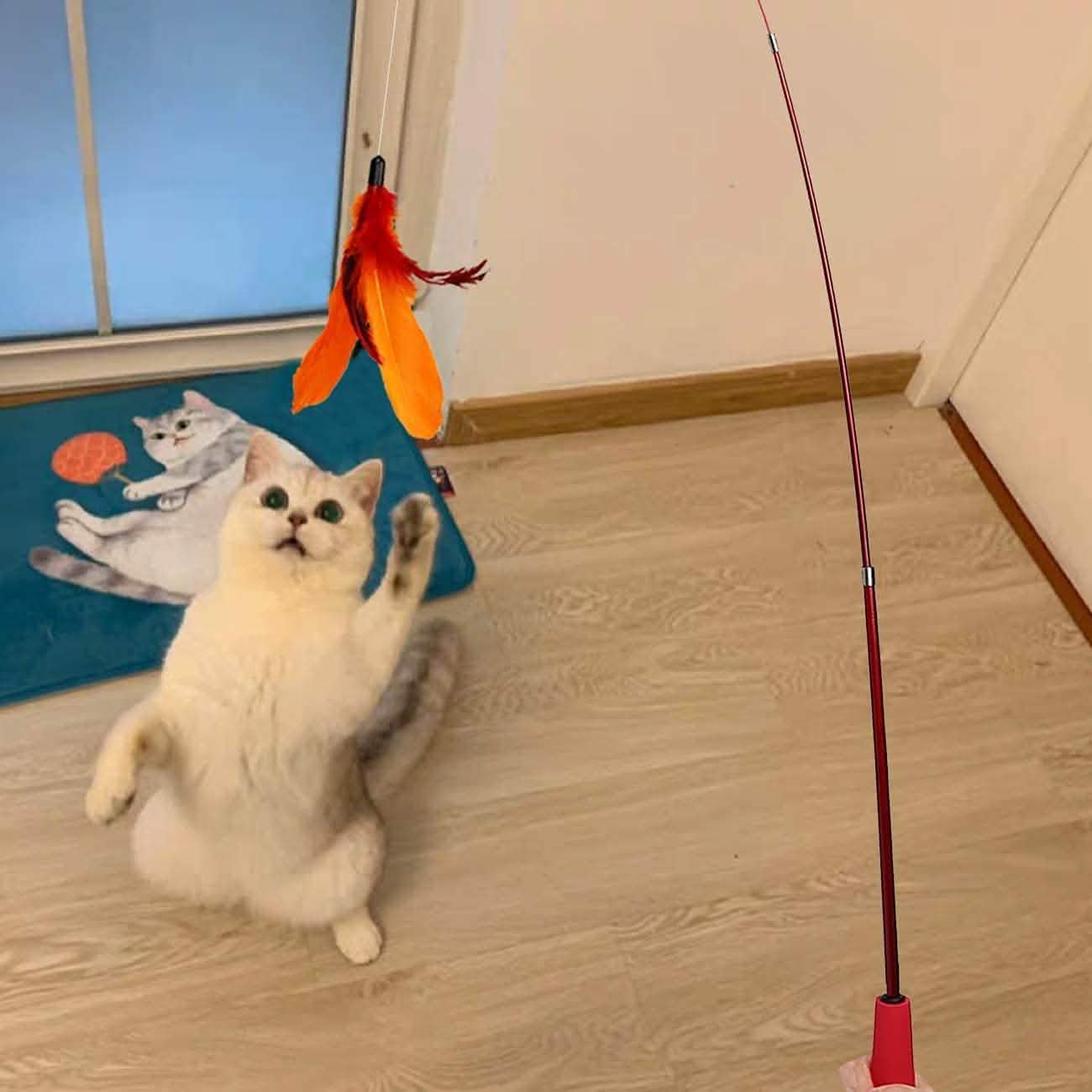11-Pack: Interactive Cat Toy Wand Pet Supplies - DailySale