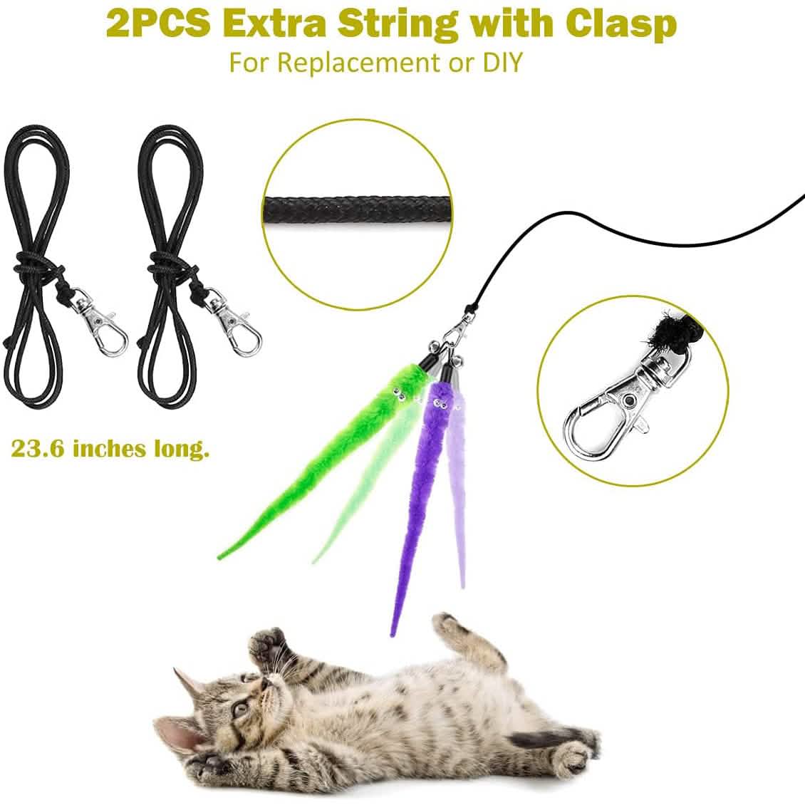 11-Pack: Interactive Cat Toy Wand Pet Supplies - DailySale