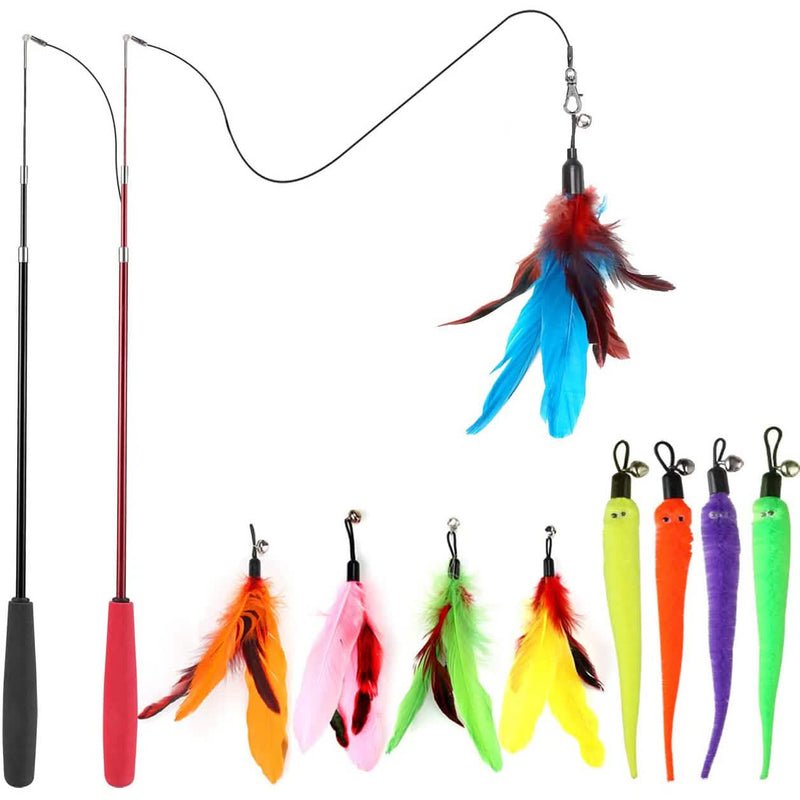 11-Pack: Interactive Cat Toy Wand Pet Supplies - DailySale