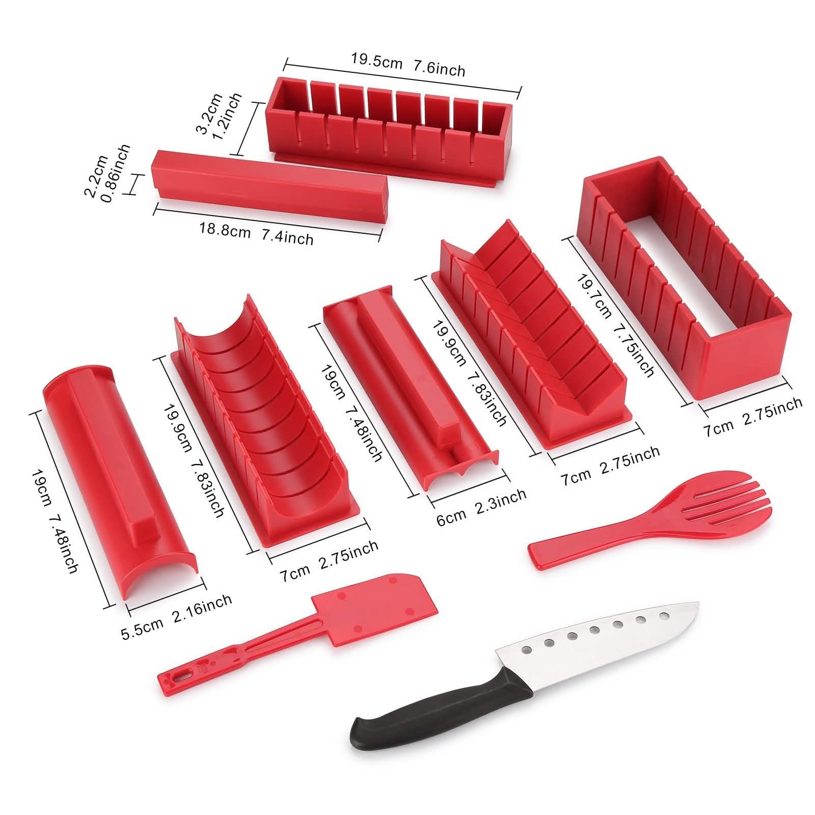 11-Piece: Sushi Making Kit Sushi Rolls with Premium Sushi Knife Kitchen & Dining - DailySale
