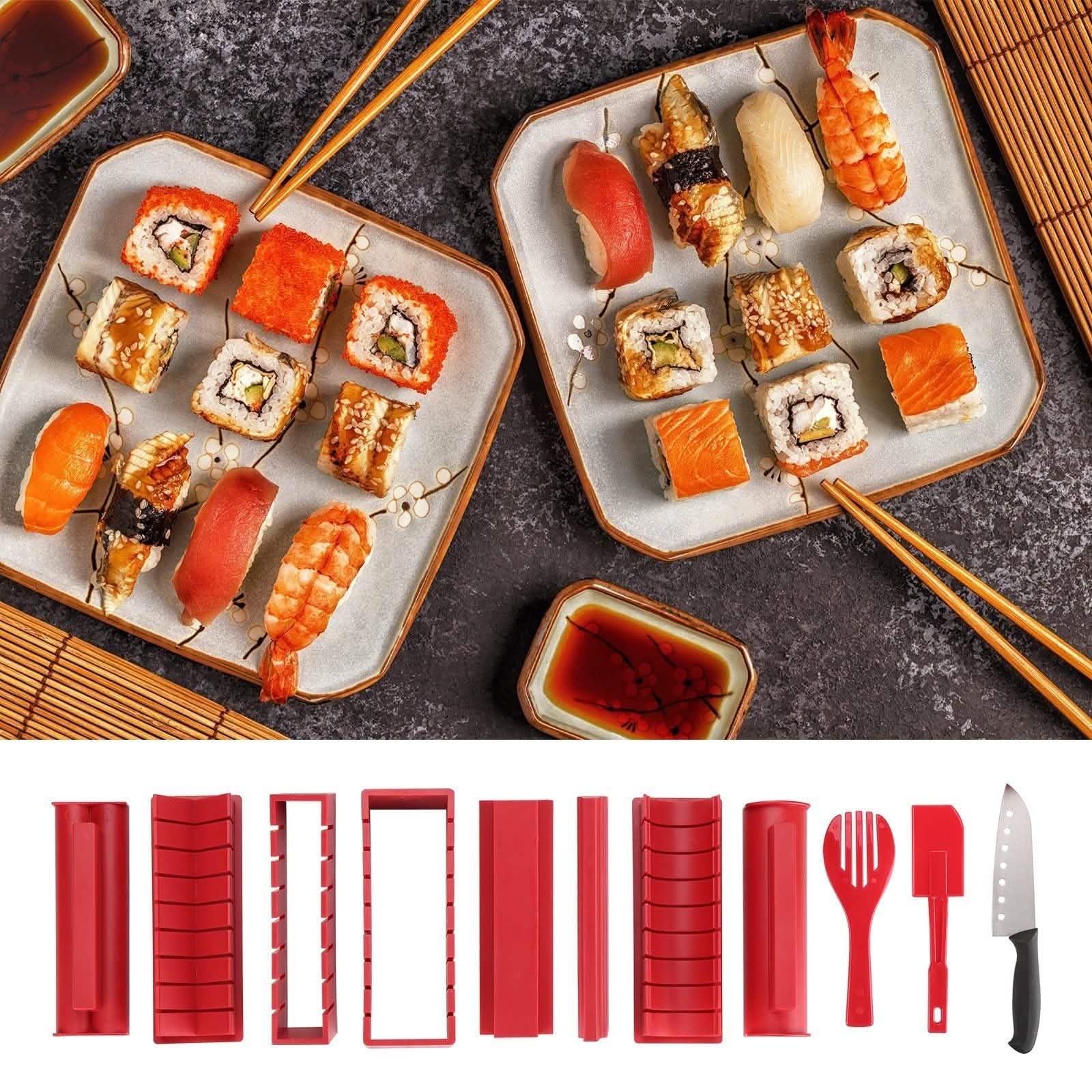 11-Piece: Sushi Making Kit Sushi Rolls with Premium Sushi Knife Kitchen & Dining - DailySale