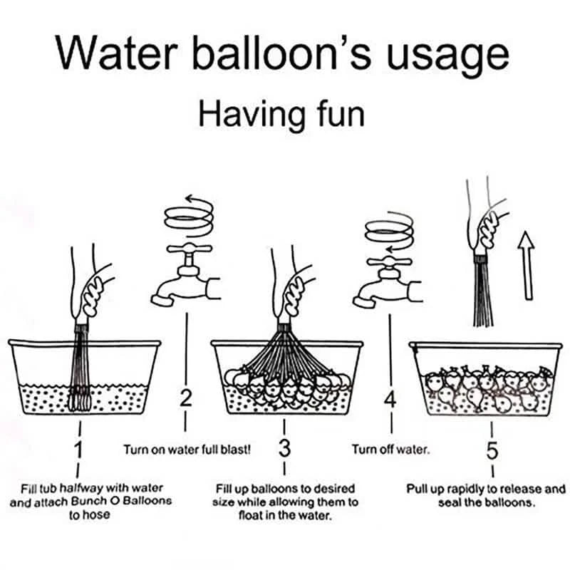 111-Pieces: Quick Filling Water Balloon Bombs Toys & Games - DailySale