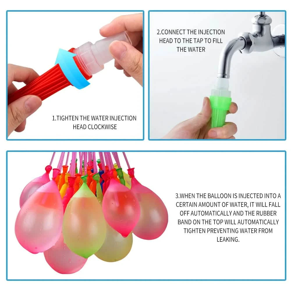 111-Pieces: Quick Filling Water Balloon Bombs Toys & Games - DailySale