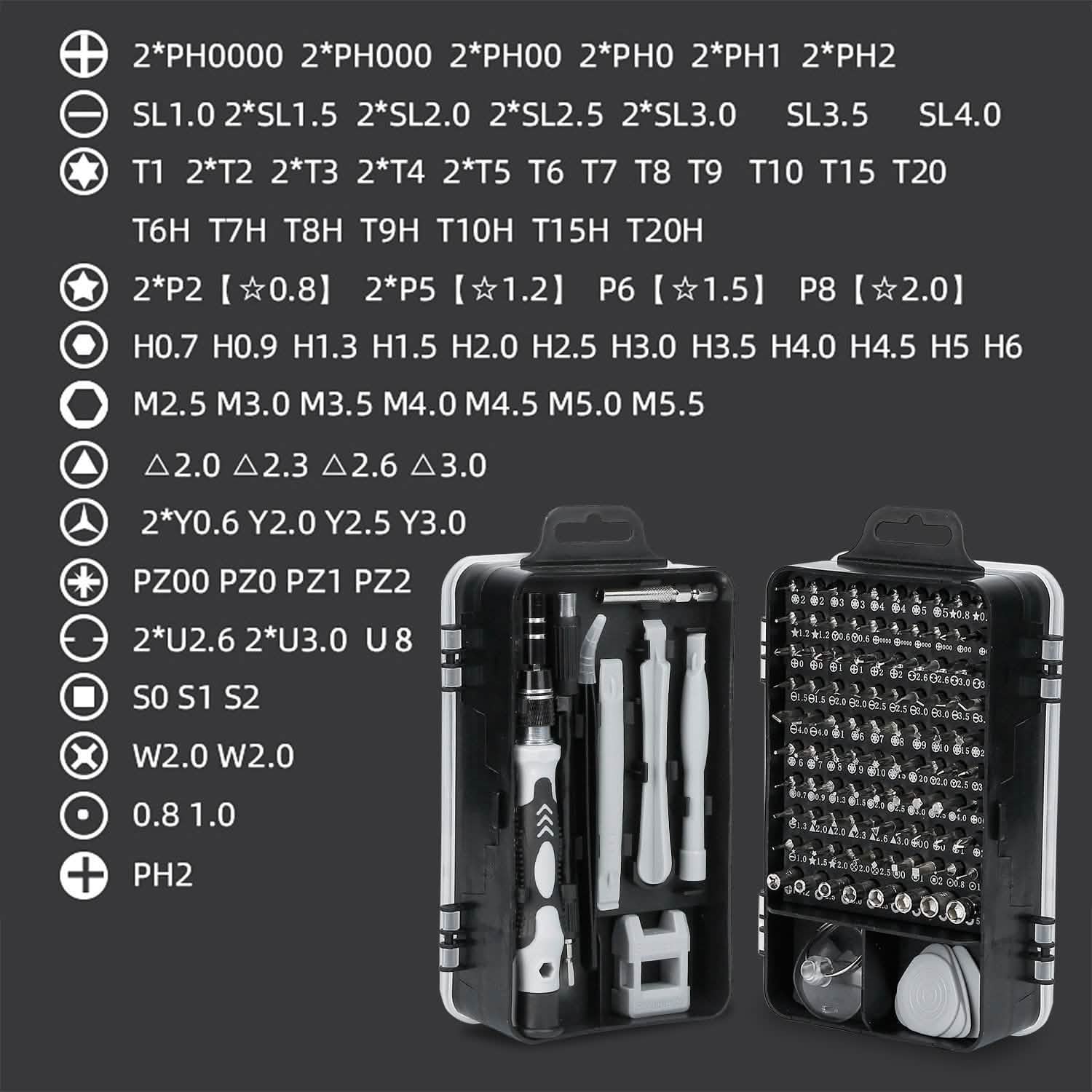 115-in-1 Magnetic Screwdriver Repair Tool Set Home Improvement - DailySale