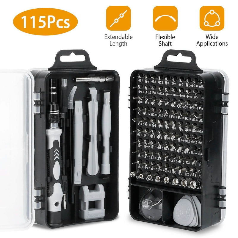 115-in-1 Magnetic Screwdriver Repair Tool Set Home Improvement - DailySale