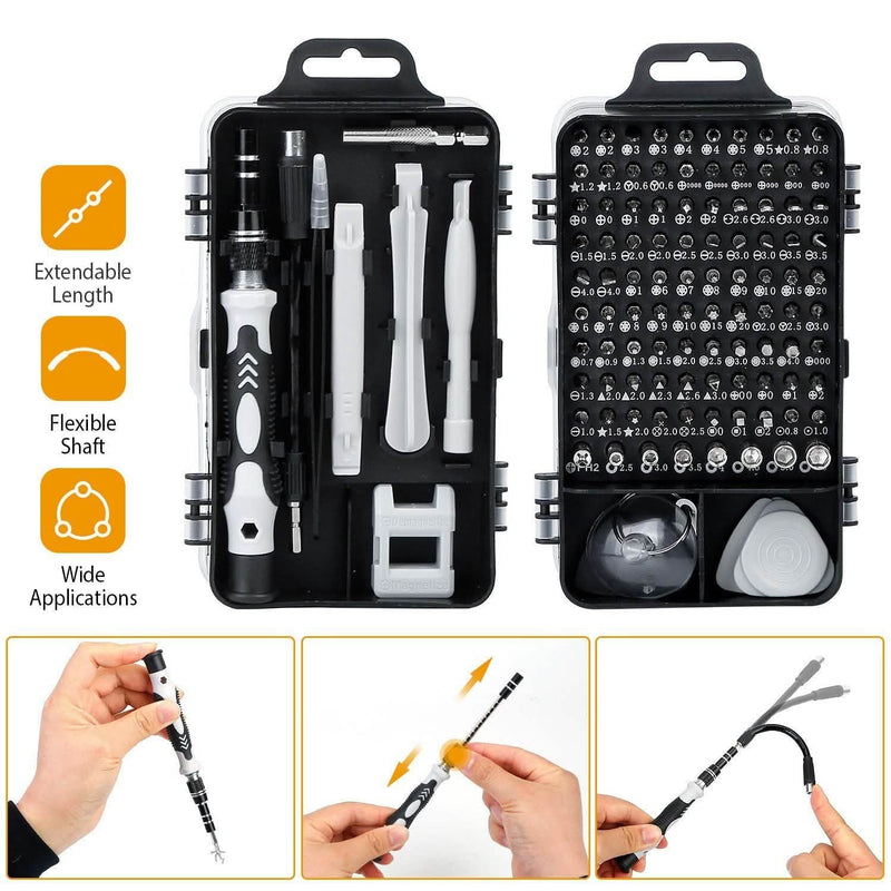 115-in-1 Magnetic Screwdriver Repair Tool Set Home Improvement - DailySale